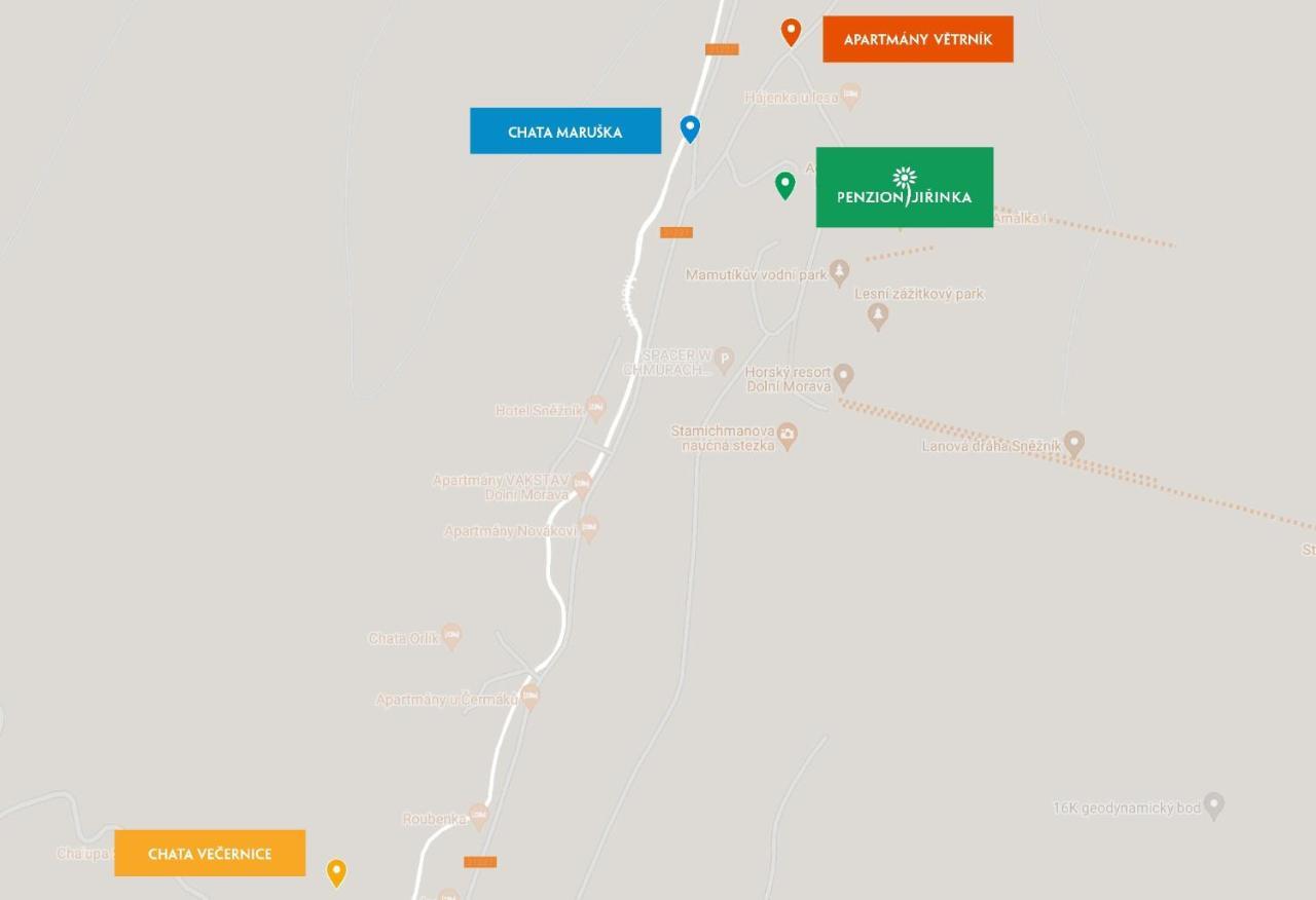 Vetrnik Depandance Hotelu Jirinka Dolní Morava Exterior foto